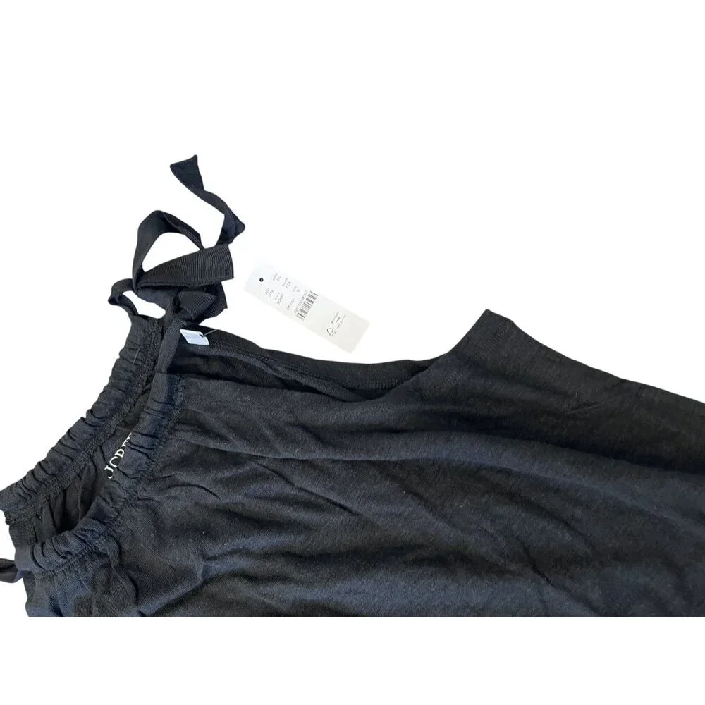 NWT J.Crew Black Linen Tank Top M